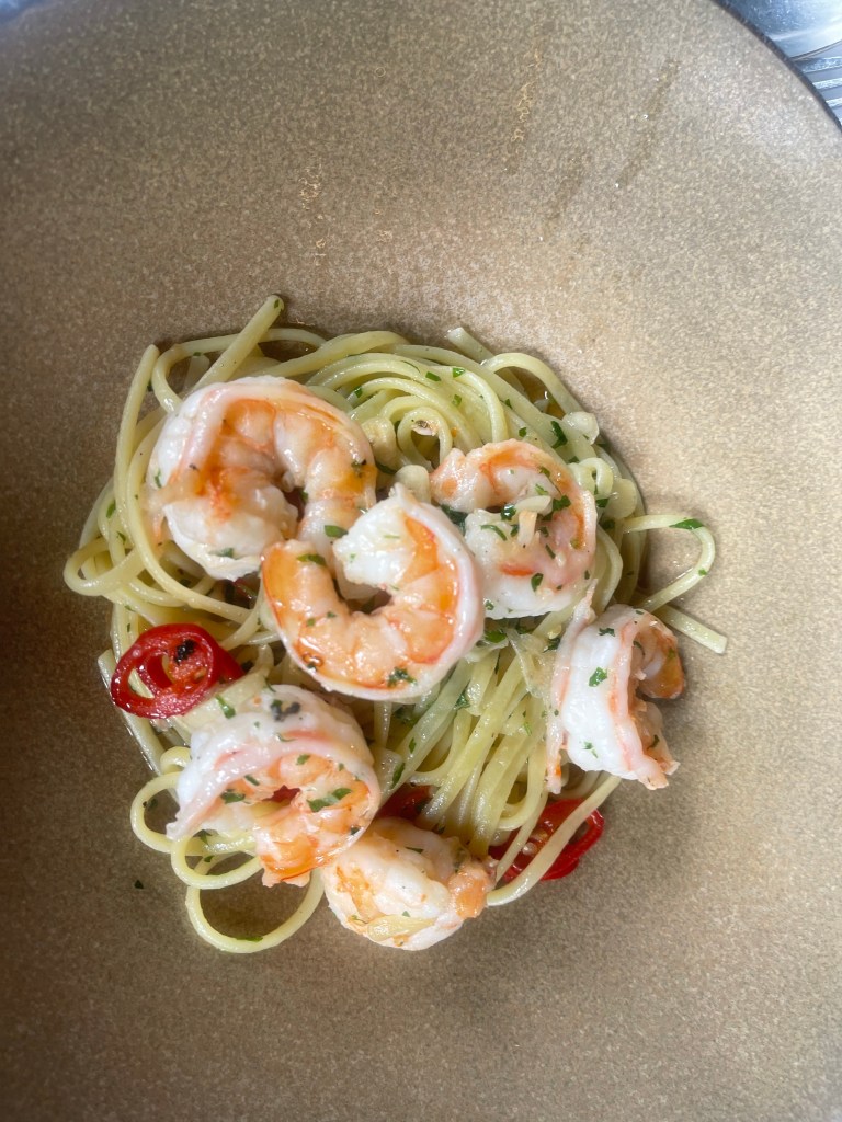 Shrimp linguini 