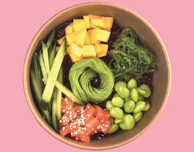 Salmon poke bowl 
