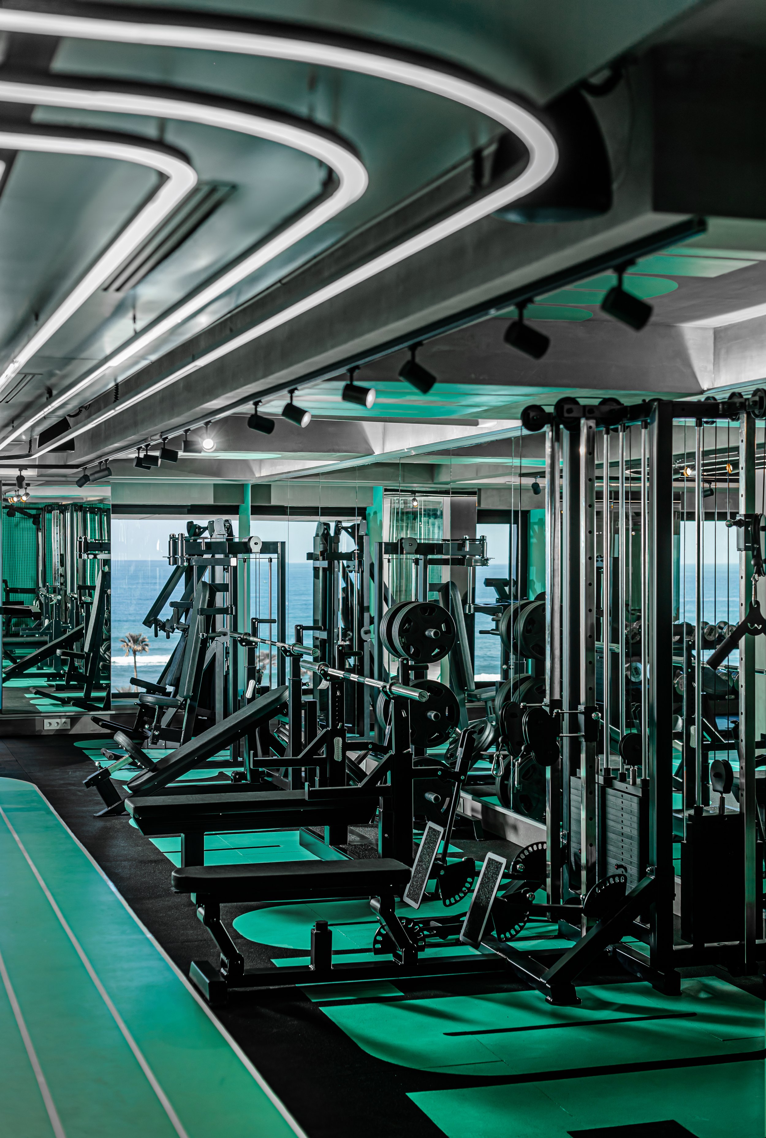 Equipment at MUV gym, Lebanon