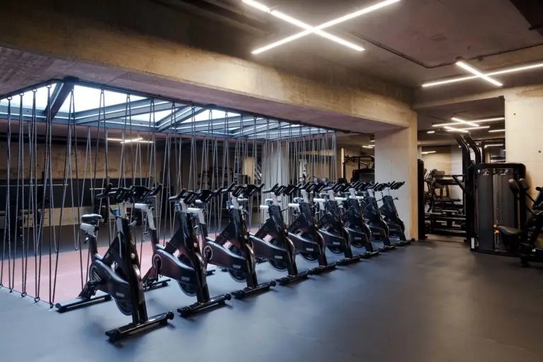 Cycling bikes at U energy gym in Lebanon