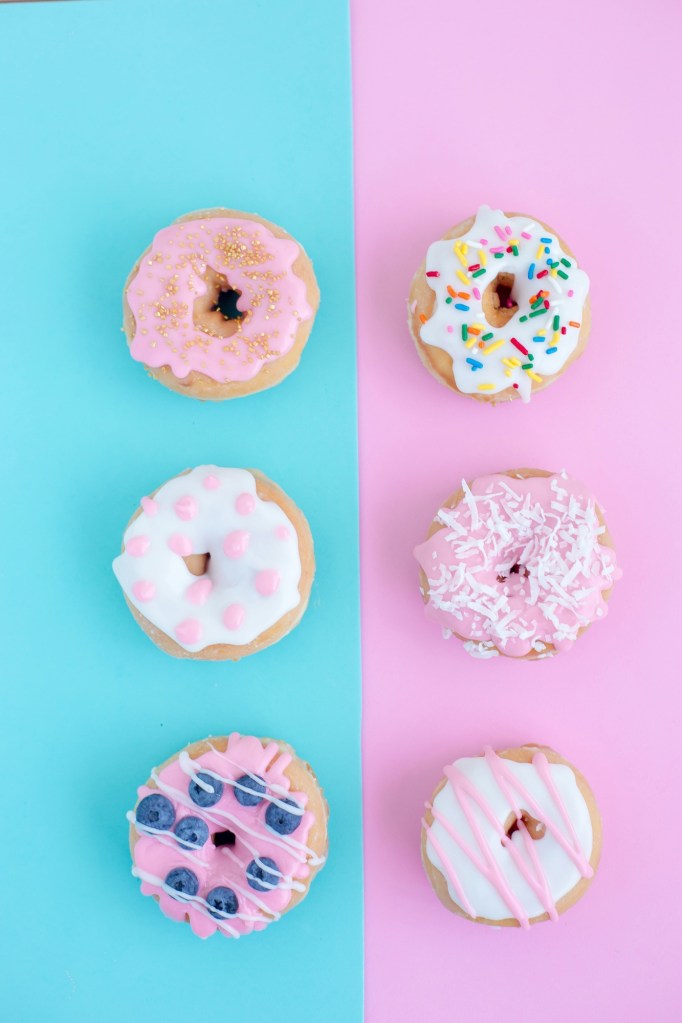 Picture of colorful donuts