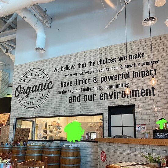 Organic foods cafe